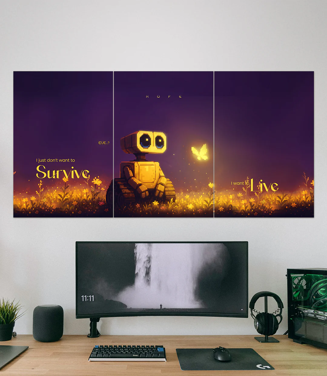 Hope | Wall E | Motivation | 3 Piece Set