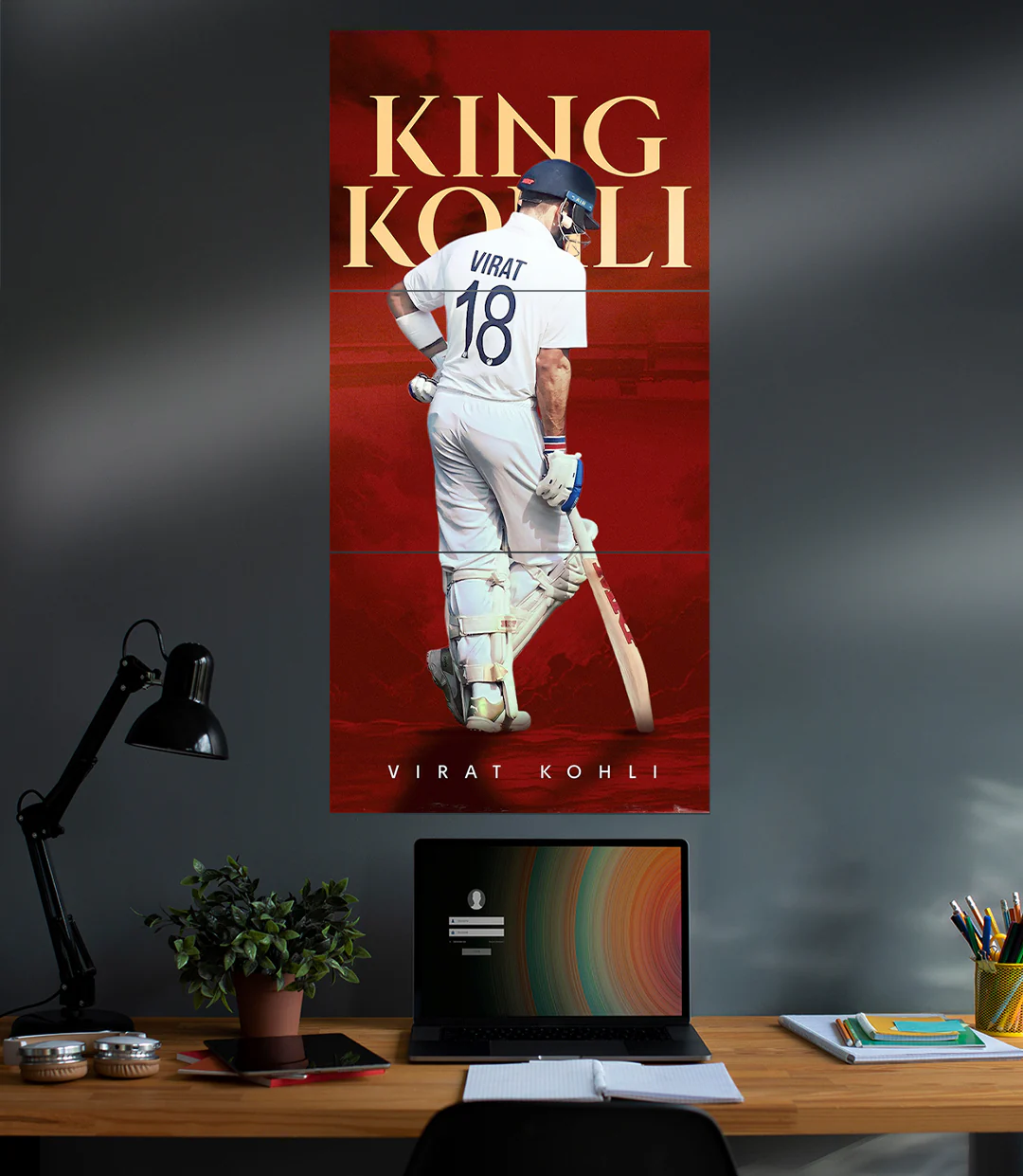 KING VIRAT KOHLI 18 #03 | Cricket SET | 3 Piece Set - Image 2