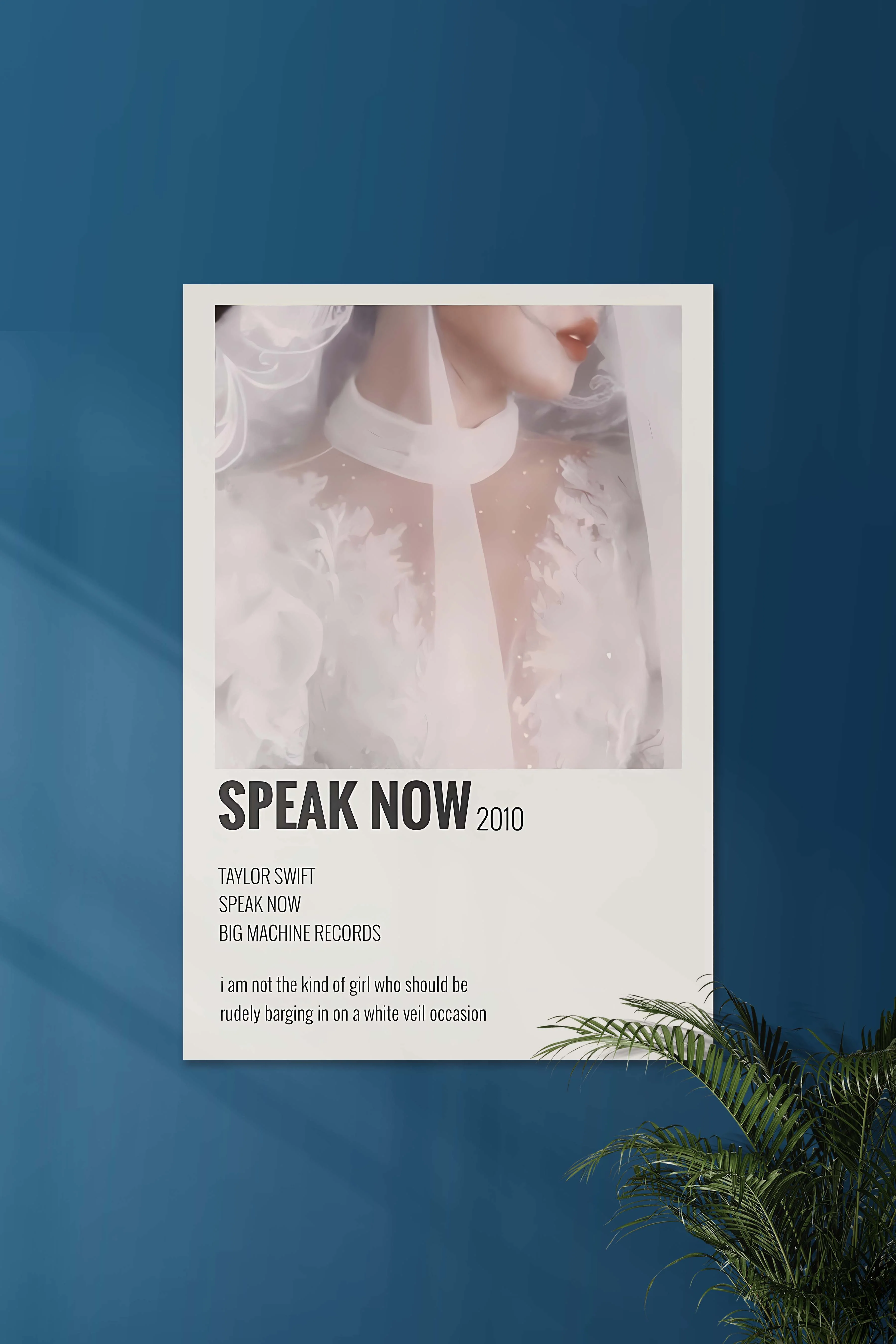 Speak Now x Taylor Swift | Music Card | Music Artist Poster