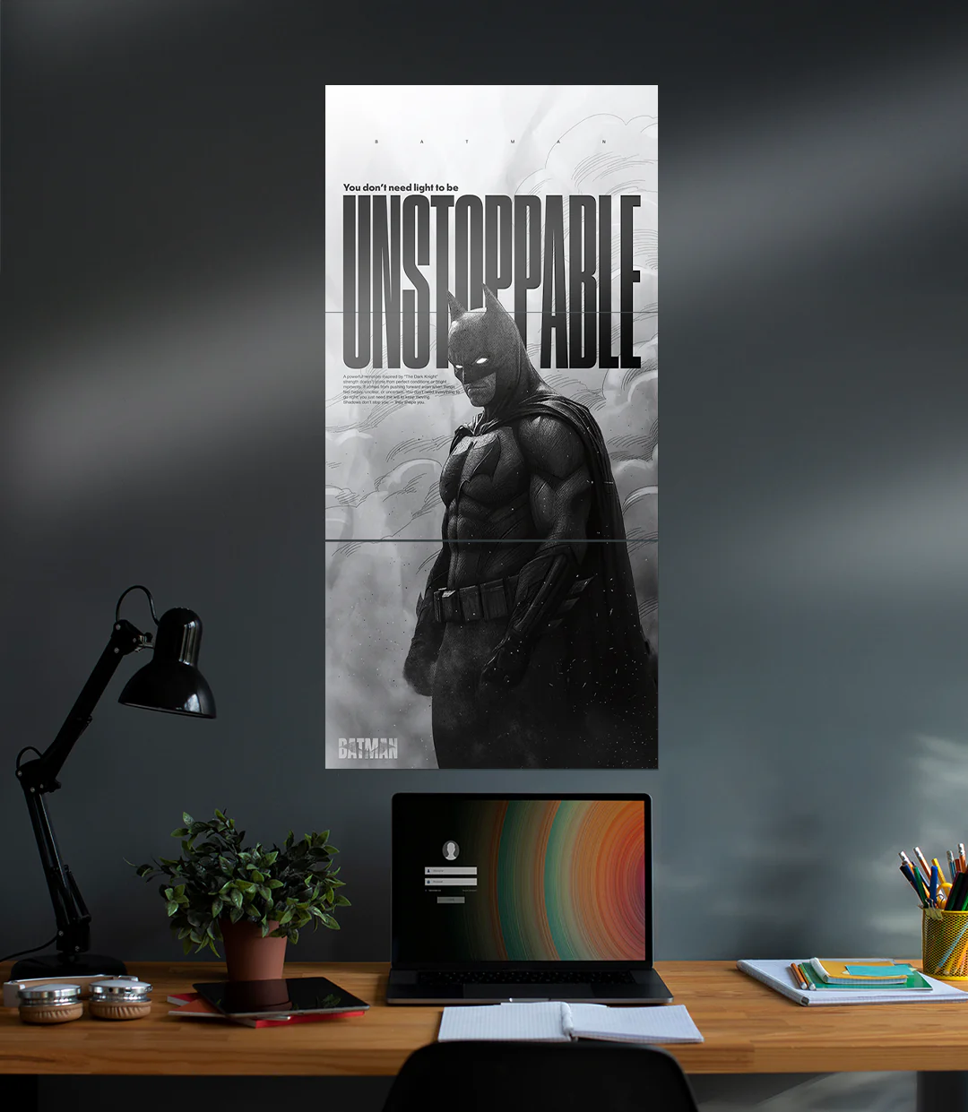 Unstoppable | Dark Knight | Motivational | BATMAN | 3 Piece Set - Image 2