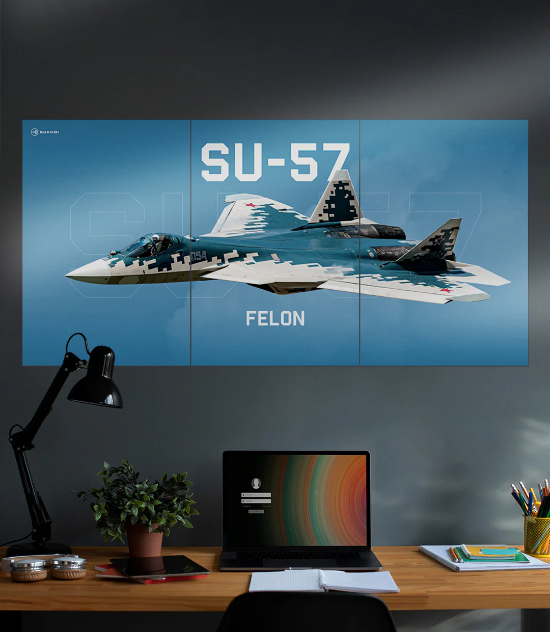 Sukhoi Su 57 FELON | Fighter Jet | 3 Piece Set - Image 2