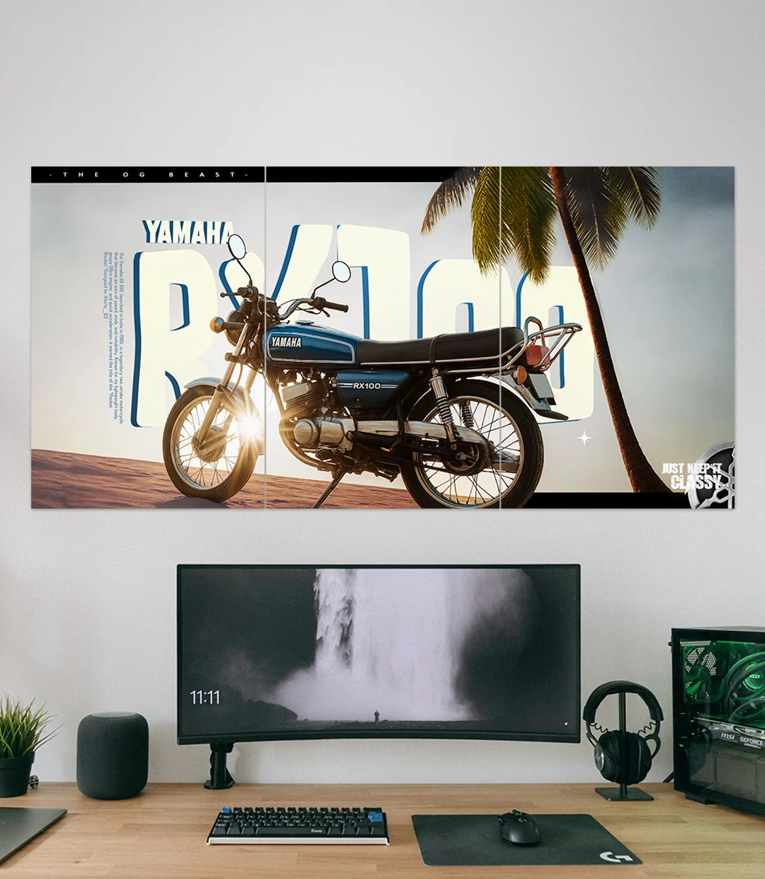 Yamaha RX 100| Bike Set | 3 Piece Set